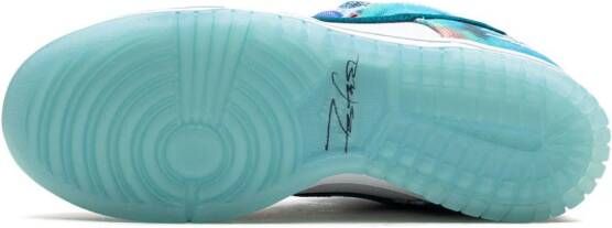 Nike x Futura Laboratories SB Dunk Low "Bleached Aqua" sneakers Blauw