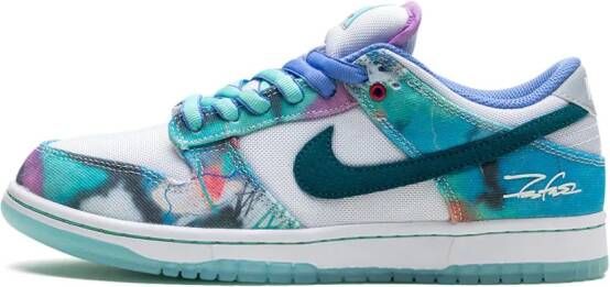 Nike x Futura Laboratories SB Dunk Low "Bleached Aqua" sneakers Blauw