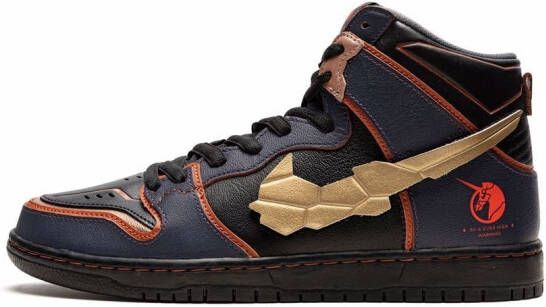 Nike x Gundam SB Dunk High “Banshee” sneakers Blauw