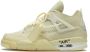 Nike X Off White Air Jordan 4 sneakers dames rubberleer Plastic Polyester rubber 10.5 Wit - Thumbnail 5