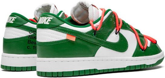 Nike X Off-White x Nike Dunk Low "Pine Green" sneakers Groen