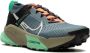 Nike "ZoomX Zegama Trail Light Slate Grey Glow Green Bone Black sneakers" Blauw - Thumbnail 2