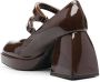 Nodaleto Bulla Babies pumps met plateauzool Bruin - Thumbnail 3