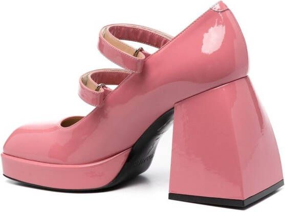 Nodaleto Pumps met dubbel bandje Roze