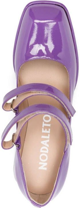 Nodaleto Sandalen met vierkante neus Paars