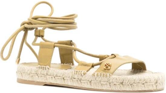 Off-White Espadrilles met logoplakkaat Groen