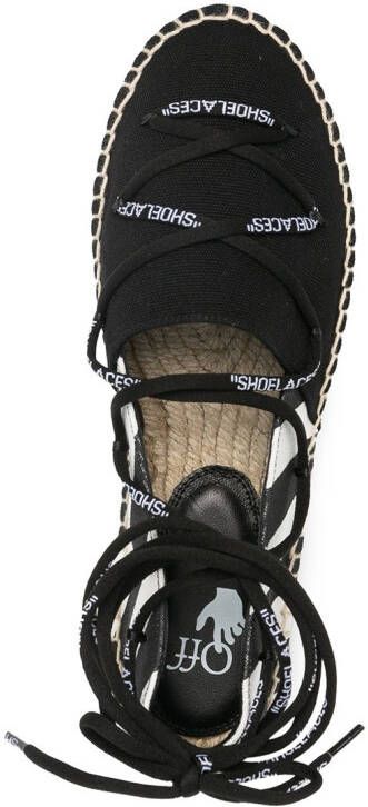 Off-White Espadrilles met veters Zwart