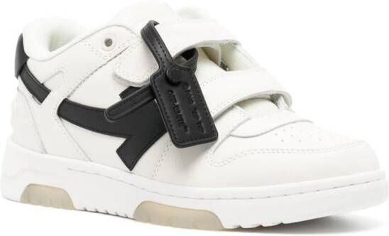 Off-White Kids Out Of Office leren sneakers Beige