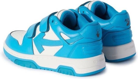 Off-White Kids Out Of Office sneakers met klittenband Blauw