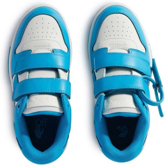 Off-White Kids Out Of Office sneakers met klittenband Blauw