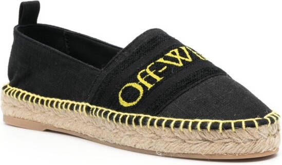 Off-White Espadrilles met geborduurd logo Zwart