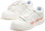 Off White Witte Slim Sneakers met Roze Accents Multicolor Dames - Thumbnail 16