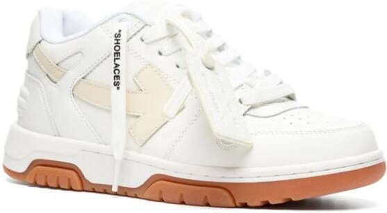 Off-White Out Of Office leren sneakers Wit