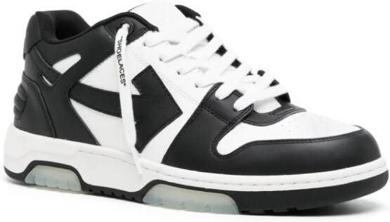 Off-White Out Of Office leren sneakers Zwart