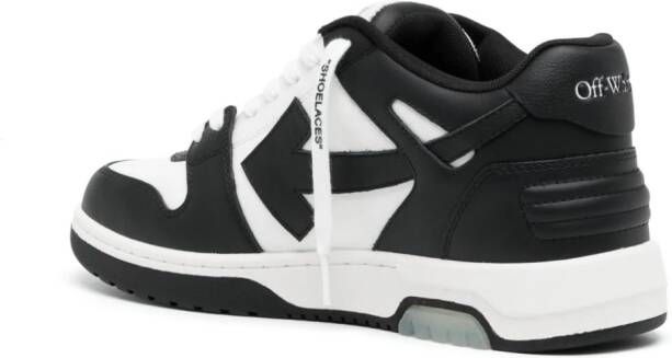 Off-White Out Of Office leren sneakers Zwart