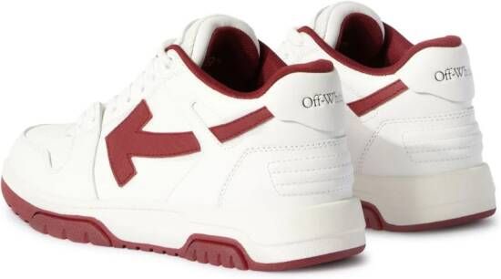 Off-White Out Of Office leren sneakers Wit