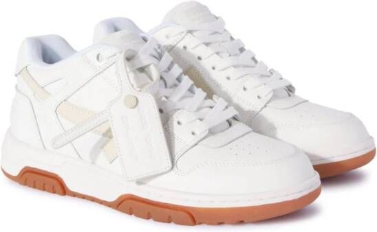 Off-White Out Of Office leren sneakers Wit