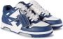 Off White Blauwe Leren Sneakers Trendy Stijl Blue Heren - Thumbnail 18