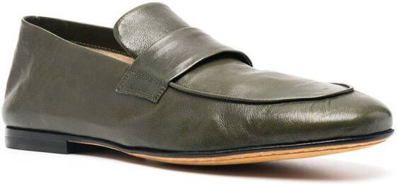 Officine Creative Airto leren loafers Groen