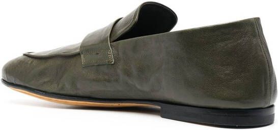 Officine Creative Airto leren loafers Groen