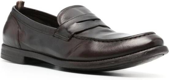 Officine Creative Arc leren loafers Bruin