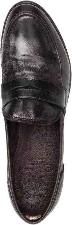 Officine Creative Arc leren loafers Bruin