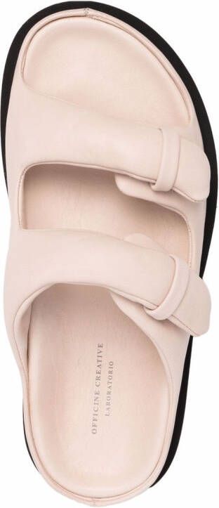 Officine Creative Chora sandalen met dubbele bandjes Beige