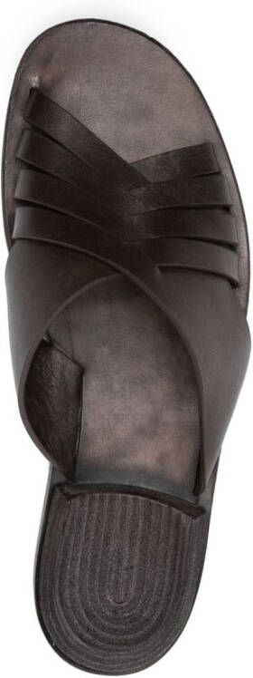 Officine Creative Contraire leren sandalen Bruin