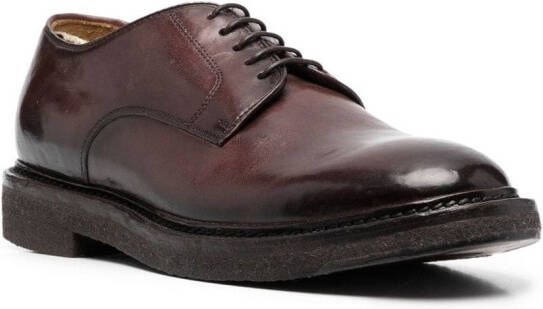 Officine Creative Leren derby veterschoenen Rood