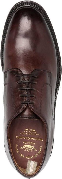 Officine Creative Leren derby veterschoenen Rood