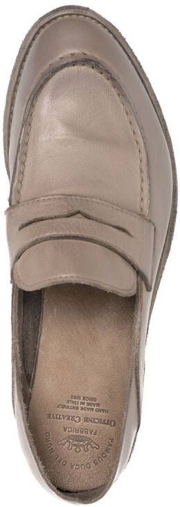 Officine Creative Leren loafers Beige