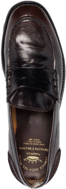 Officine Creative Leren loafers Bruin