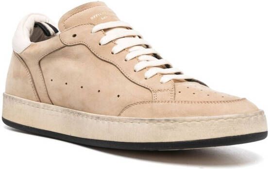 Officine Creative Leren sneakers Beige