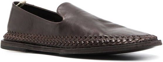 Officine Creative Miles 2 leren loafers Bruin