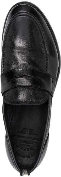 Officine Creative Leren loafers Zwart