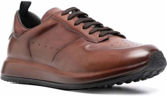 Officine Creative Race Lux leren sneakers Bruin