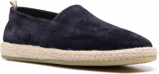 Officine Creative Roped leren espadrilles Blauw