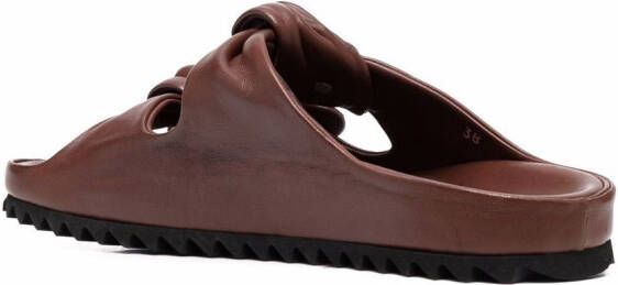 Officine Creative Sandalen met geknoopt bandje Bruin