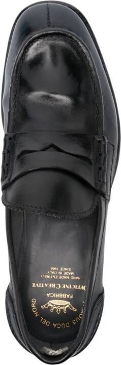 Officine Creative Solitude 001 leren loafers Zwart