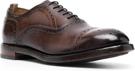 Officine Creative Temple 021 leren Oxford schoenen Bruin