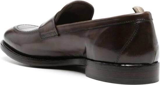 Officine Creative Tulane 003 leren loafers Bruin