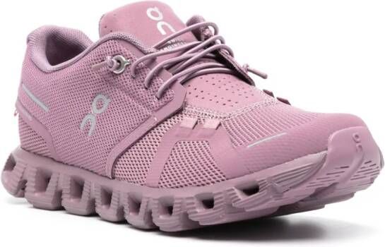 On Running Cloud 5 sneakers met logo-reliëf Paars