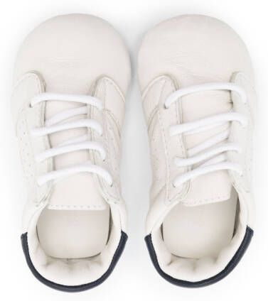 Palm Angels Kids Leren sneakers Wit