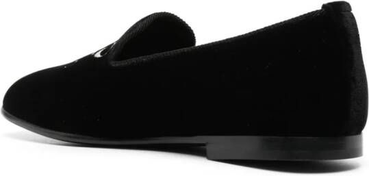 Palm Angels Loafers met geborduurd logo Zwart