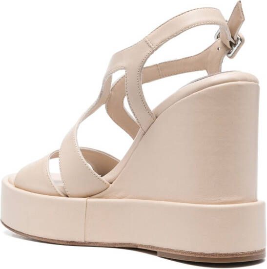 Paloma Barceló Sandalen met open neus Beige