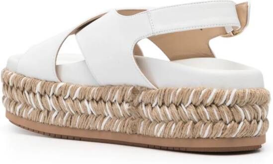 Paloma Barceló Francia espadrilles met plateauzool Wit