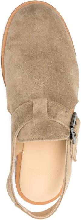 Paraboot Adriatic suède sandalen Beige