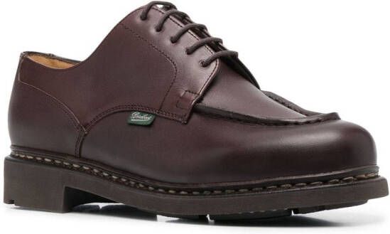 Paraboot Derby schoenen met logopatch Bruin