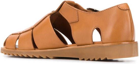 Paraboot Pacific sandalen met gesp Bruin