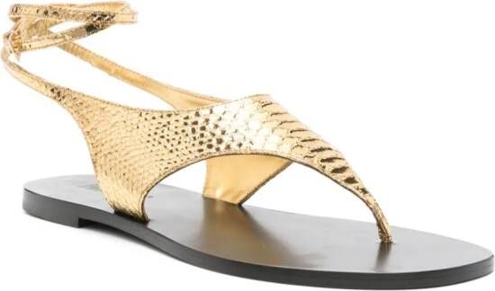 Paris Texas Amalfi leren sandalen Goud